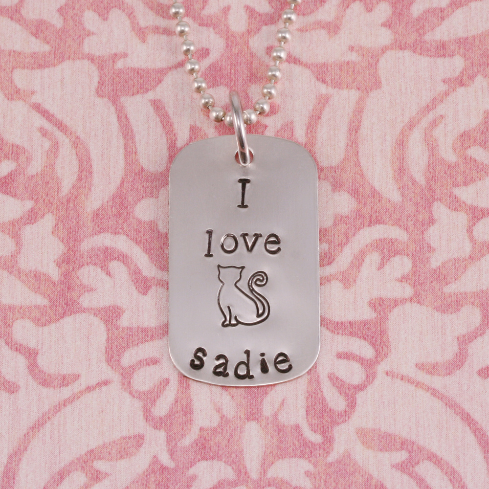 Metal Stamping Tools Sadie the Cat Metal Design Stamp, 7.5mm - Beaducation Original